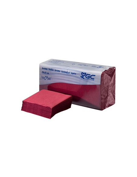 Guardanapos 20x20 2fls P&P Bordeaux 100un