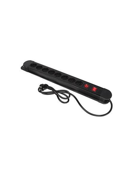 Bloco 8 Tomadas Proteção + Interruptor Cabo 1,5mts