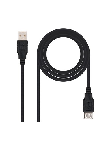 Cabo USB-A 2.0 Macho / Fêmea 1.8m Preto