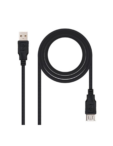 Cabo USB-A 2.0 Macho / Fêmea 3m Preto