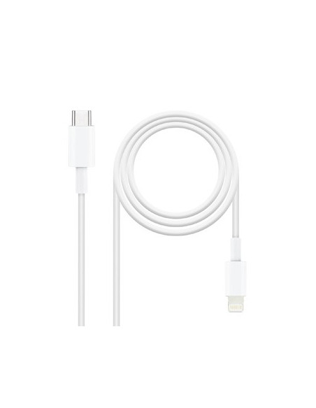 Cabo USB-C Macho / Lightning Macho 1m