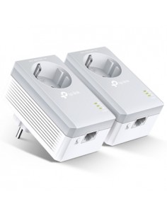 Kit 2 Adap PowerLine TP-Link 600Mbps RJ45 c/Pass-Through