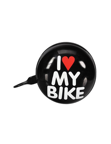Campainha para Bicicleta 8cm I LOVE MY BIKE Preto