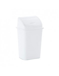 Contentor Plástico c/Tampa Basculante 30 Litros Branco