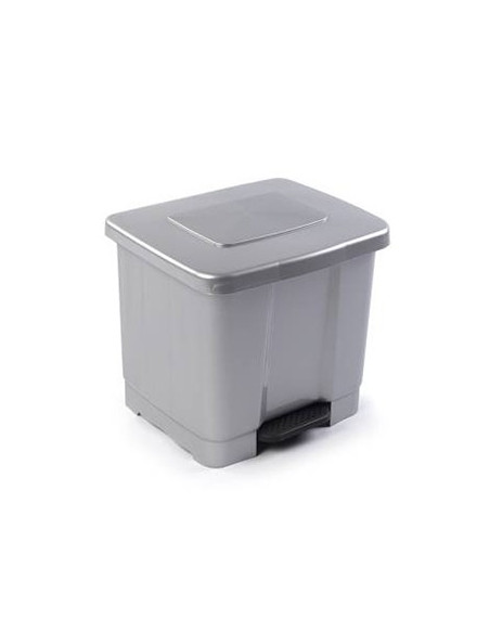 Contentor c/Pedal 35 Litros Prata
