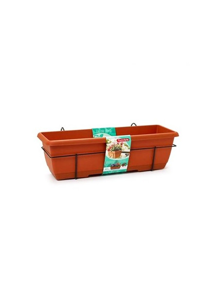 Floreira Varanda Suporte Castanho 28x60x19,5cm 1un