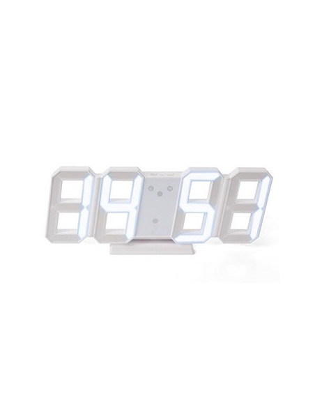 Relógio LED 3D Digitos Brancos
