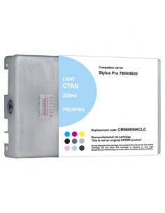 Tinteiro p/Epson Stylus Pro 7800/9800 220ml Azul