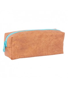 Estojo Kraft Apli com Fecho Azul Turquesa 1un