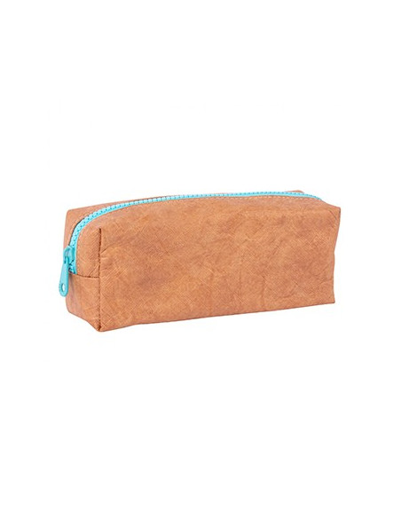 Estojo Kraft Apli com Fecho Azul Turquesa 1un