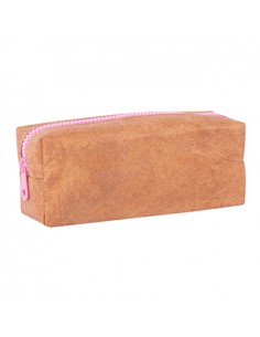 Estojo Kraft Apli com Fecho Rosa 1un