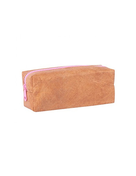 Estojo Kraft Apli com Fecho Rosa 1un