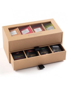 Caixa Coffret Chá 7/7 Kraft 2 Tiroirs Dammann 1un