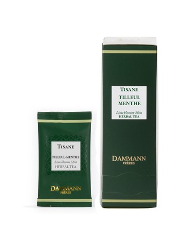 Tisana Bolsas Tilia e Menta Dammann - 24un