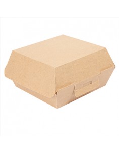 Caixa Hamburguer THEPACK Cor Natural 6,2x12,5x13cm 50un