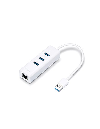 Hub TP-LINK UE330 3-Portas USB 3.0 + RJ45 Gigabit Ethernet