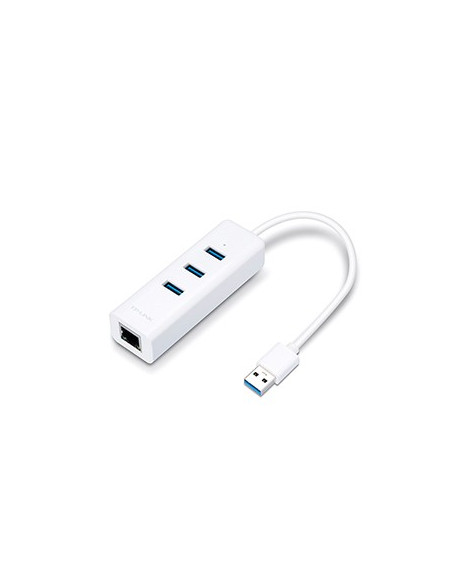 Hub TP-LINK UE330 3-Portas USB 3.0 + RJ45 Gigabit Ethernet