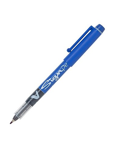 Marcadores Medio Pilot V-Sign Pen Azul 1un