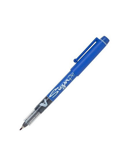 Marcadores Medio Pilot V-Sign Pen Azul 1un