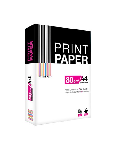 Papel Fotocópia A4 080gr PrintSpot 5x500 Folhas