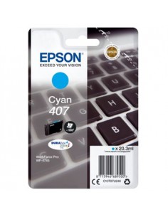 Tinteiro Epson 407 Azul C13T07U240 20,3ml 1900 Pág.
