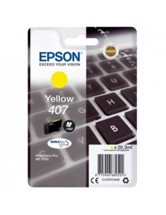 Tinteiro Epson 407 Amarelo C13T07U440 20,3ml 1900 Pág.