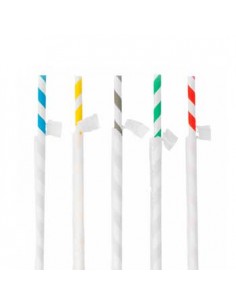 Palhinha 21mmx6mm Papel Riscas Sortido 250un