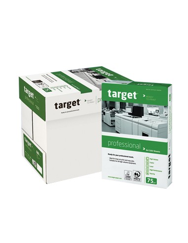 Papel Fotocopia A4 075gr Target Professional 5x500Folhas
