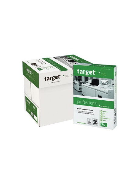 Papel Fotocopia A4 075gr Target Professional 5x500Folhas
