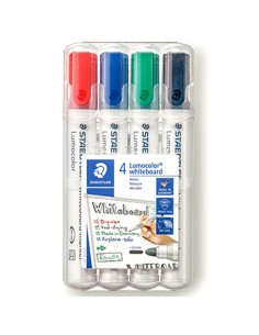 Marcador Quadros Brancos Lumocolor 351 WP4 Estojo Box 4un