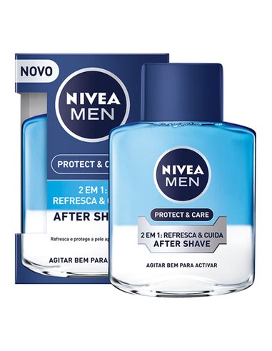 Aftershave Loção NIVEA 2 em 1 Hidrata e Refresca 100ml