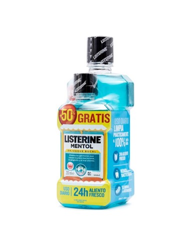 Elixir Bucal LISTERINE Mentol 500ml + 250ml