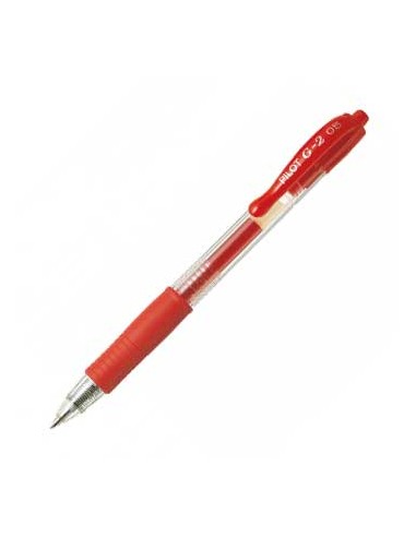 Esferografica Gel Pilot G-2 0,5mm Retractil Vermelho 1un