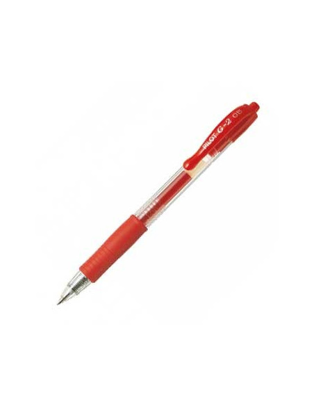 Esferografica Gel Pilot G-2 0,5mm Retractil Vermelho 1un