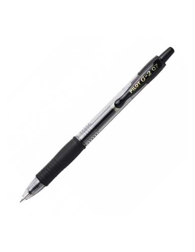 Esferografica Gel Pilot G-2 0,7mm Retractil Preto 1un