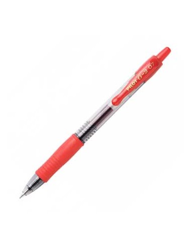 Esferografica Gel Pilot G-2 0,7mm Retractil Vermelho 1un