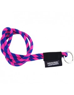 Fita Lanyards Tube Long Azul / Rosa ø8 x 470 mm