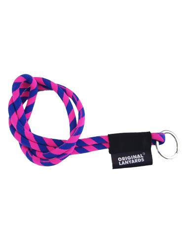 Fita Lanyards Tube Long Azul / Rosa ø8 x 470 mm