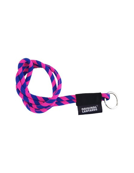 Fita Lanyards Tube Long Azul / Rosa ø8 x 470 mm