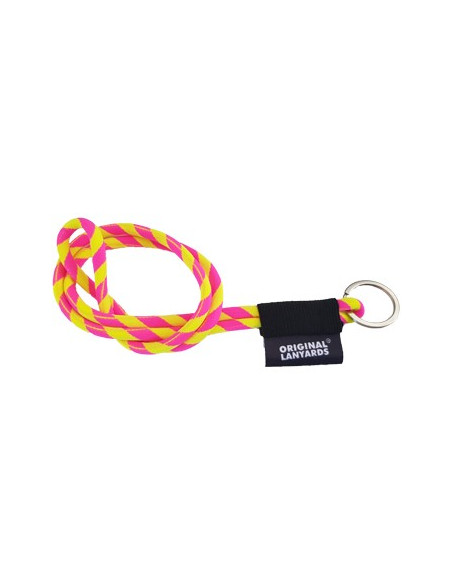 Fita Lanyards Tube Long Amarelo / Rosa ø8 x 470 mm