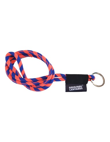 Fita Lanyards Tube Long Laranja / Azul ø8 x 470 mm