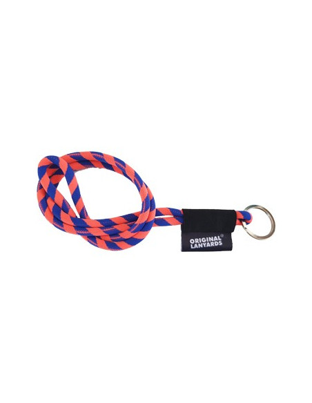 Fita Lanyards Tube Long Laranja / Azul ø8 x 470 mm