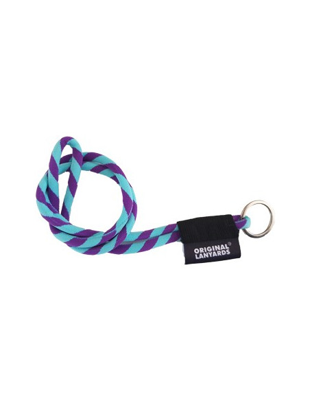 Fita Lanyards Tube Long Roxo / Azul ø8 x 470 mm