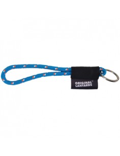 Fita Lanyards Nautic Short Azul Claro / Laranja ø7 x 175 mm