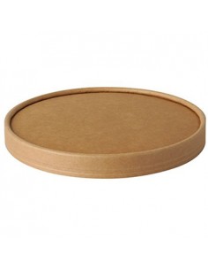 Tampa Ø15cm Saladeira Redonda Cartão Castanho  50un