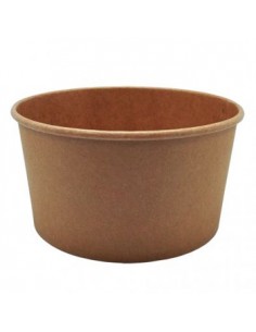 Saladeira 1000ml Cartão Redondo Ø150mm Cor Kraft 50un