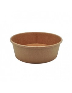 Saladeira 500ml Cartão Redondo Ø150mm Cor Kraft 50un