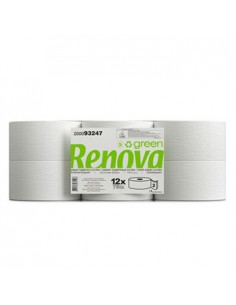 Papel Higiénico (Jumbo) 075mts 2Fls Renova Green 12un