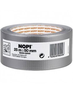 Fita Adesiva Tecido (Duct tape) NOPI 50mmx25m Prata 1un