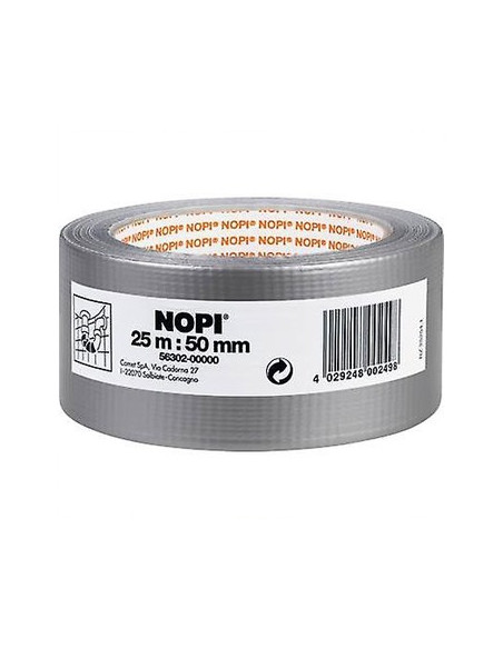 Fita Adesiva Tecido (Duct tape) NOPI 50mmx25m Prata 1un